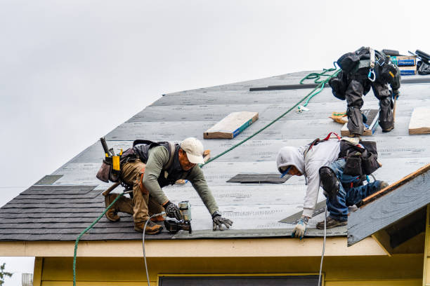Professional Roof Replacement technician working in Plantsville, CT